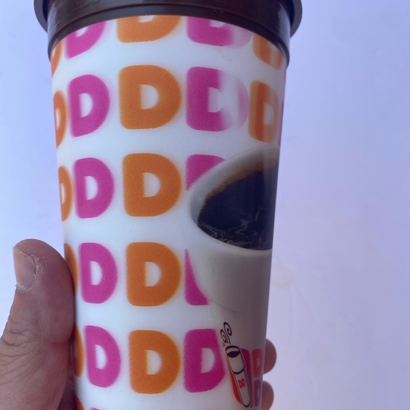 Rare Dunkin Doughnuts lenticular coffee tumbler 99 cent refills - Picture 3 of 5